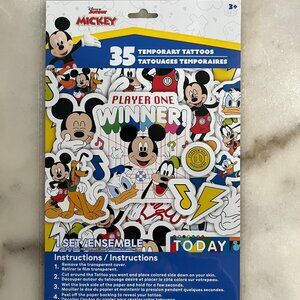 3/$10 💥 NEW Disney Junior Mickey Fun House 35 Temporary Tattoos (1 Pkg)
